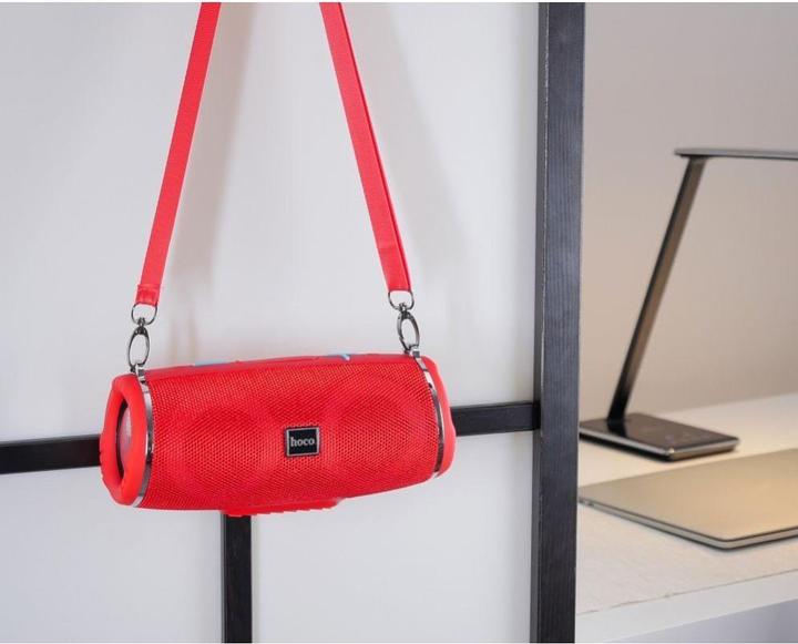 Image du produit Hoco - Wireless Speaker Sports (HC12) - Bluetooth 5.0, Shoulder Strap, 10W - Red (2 h)
