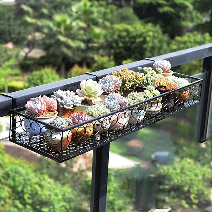 Produktbild Pealov Blumentopfhalter Balkon Metall 60x20x12cm