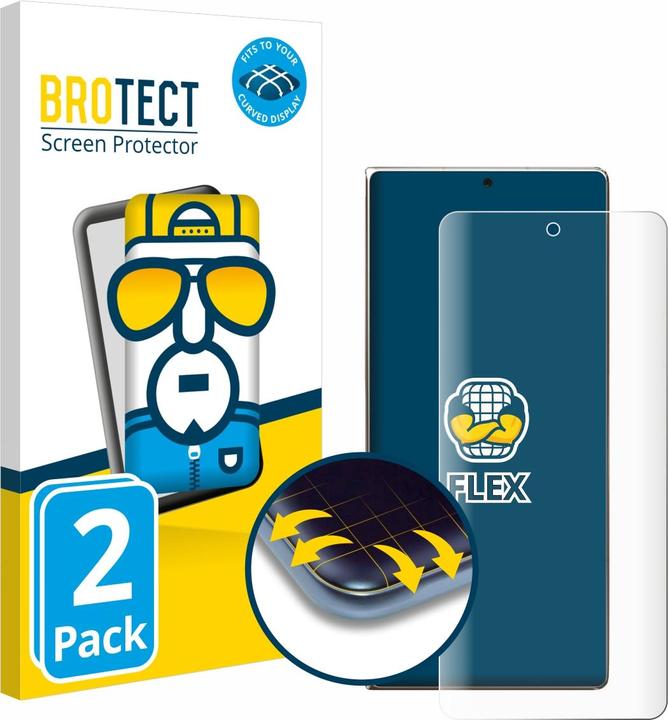 Productafbeelding BROTECT Fullscreen Schutzfolie Displayschutz Folie Klar Transparent (2 Stuk, Huawei Mate X)