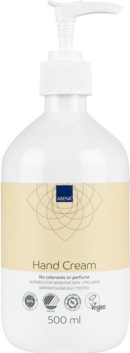 Abena Handcreme, 21% Fettgehalt, Unparfümiert, 500 ml (500 ml)