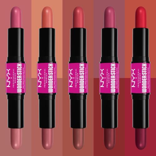 Actual product image NYX Professional Make-Up Wonder Stick Blush (04 Deep Magenta And Ginger)