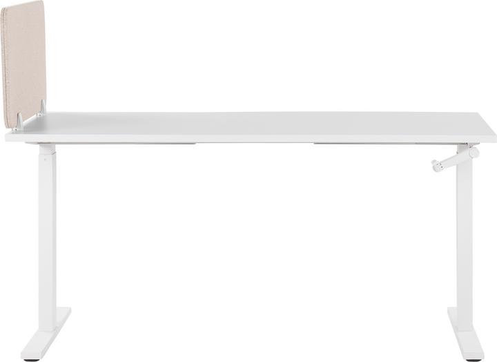 Actual product image Beliani Desk divider beige 72 x 40 cm WALLY