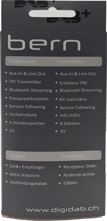 Actual product image digiDAB DAB+ receiver "BERN" 5V