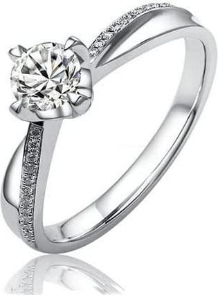 Silvego Silver engagement ring SHZR302 - Circuit: 53 mm (53, 925 Silber)