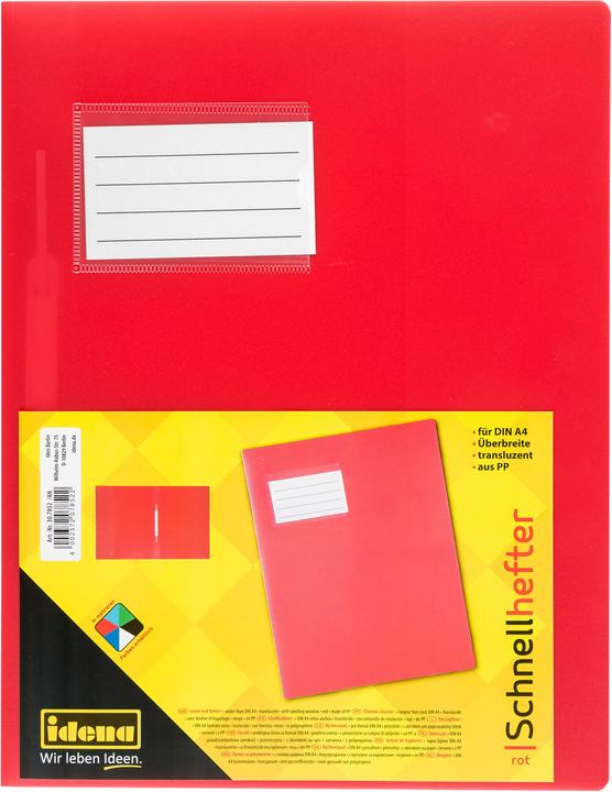 Produktbild Idena Schnellhefter f. A4 PP transluzent rot (A4, 1 x)