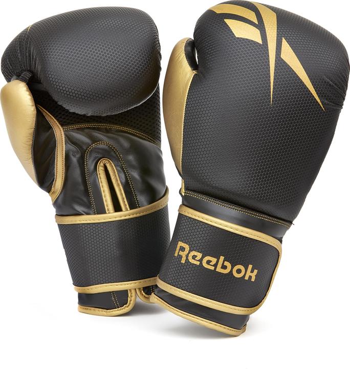 Actual product image Reebok Boxing Gloves 16oz Gold/Black (16 OZ)