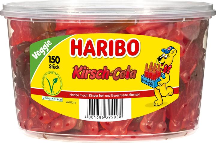 Produktbild Haribo Kirsch-Cola Fruchtgummi (150 Stk., 1350 g)