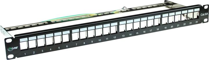 Actual product image InLine Patch panel Cat.6A 24-way