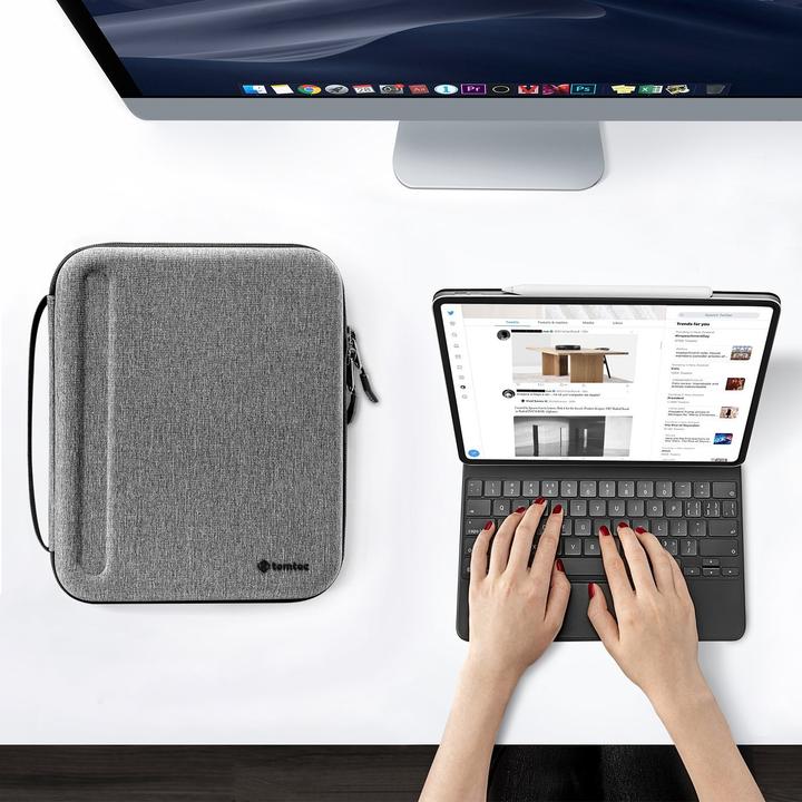 Immagine prodotto tomtoc Custodia per tablet A06 (12.9") (XPS 13, Microsoft Surface Pro X, iPad Pro 12.9 2020 (4. Gen))