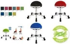Produktbild Topstar Fitness-Hocker "Sitness Half Ball", schwarz Sitzhöhe: 530