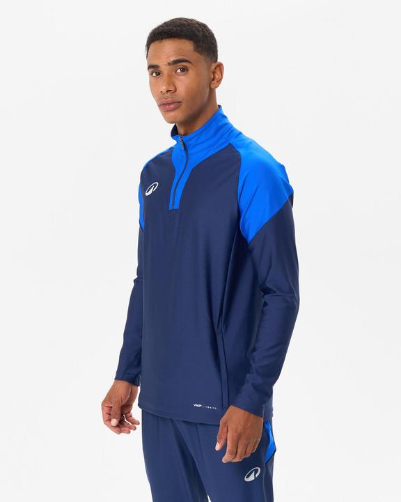 Immagine prodotto Kipsta Damen/Herren Fussball Sweatshirt mit Reissverschluss - Viralto marineblau/blau (4XL)