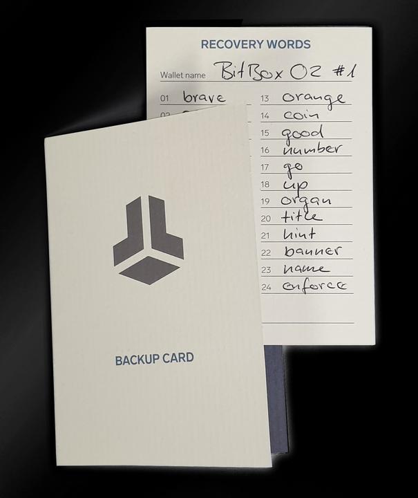 Produktbild Shift Crypto Backup Cards