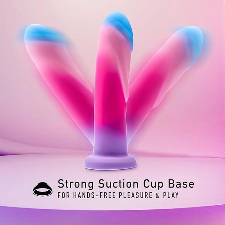 Actual product image Avant Blush Borealis Dreams Artisan 7.75 Inch Dildo - Hand Crafted with Purio® Liquid Silicone Wrapp