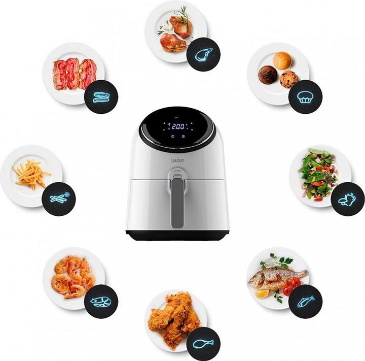 Actual product image Lauben 2500WT Hot Air Deep Fryer Fat Free