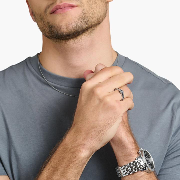 Produktbild Thomas Sabo Ring Geschwärzt Schlange (54, 925 Silber)