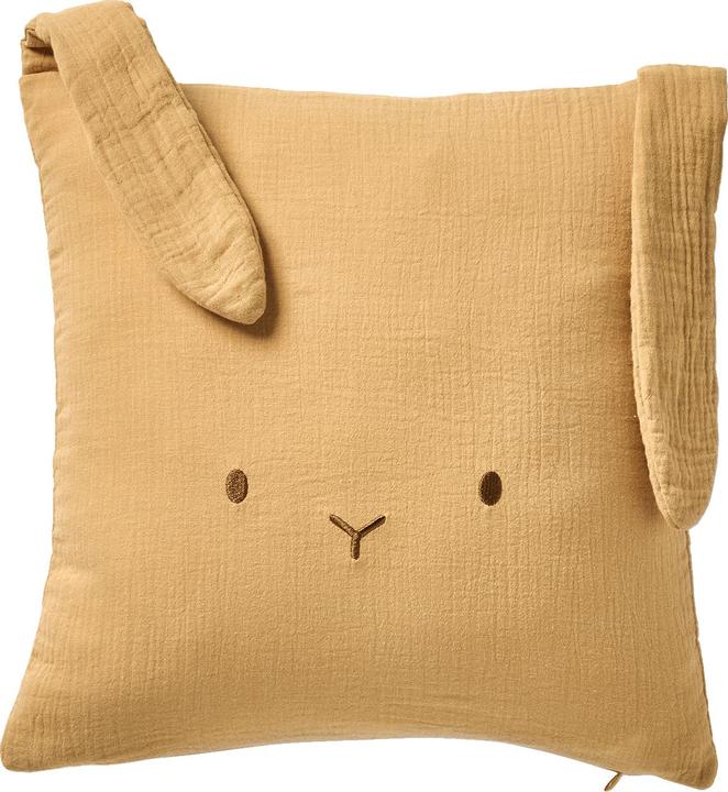 Actual product image Vertbaudet Nursery animal cushion made of muslin (40 x 40 cm)