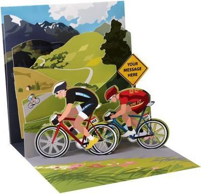 Up with paper Biglietto Pop-Up Biglietto motivo Bicicletta