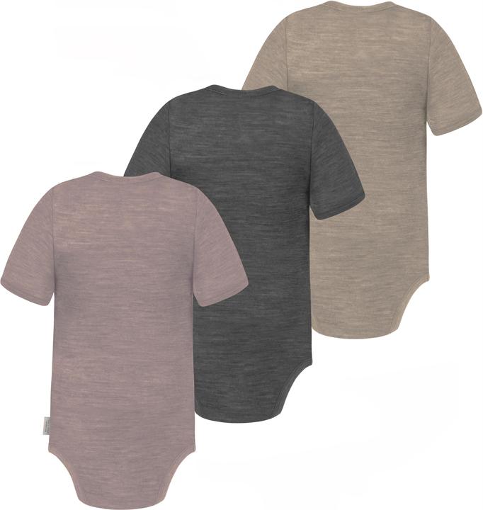 Produktbild Normani 3er Set Baby Merino Body Kurzarm „Tauranga" - 9295 (80)