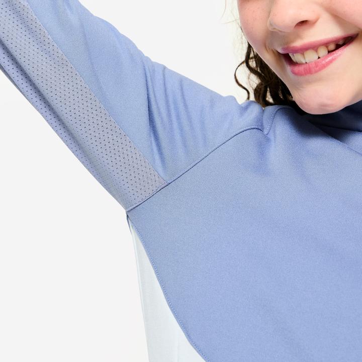 Immagine prodotto Decathlon Trainingsjacke Mädchen tailliert - hellblau/dunkelblau
