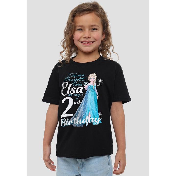 Immagine prodotto Disney Frozen Bright Like Elsa Maglietta Secondo Compleanno Bambini (152, 158)