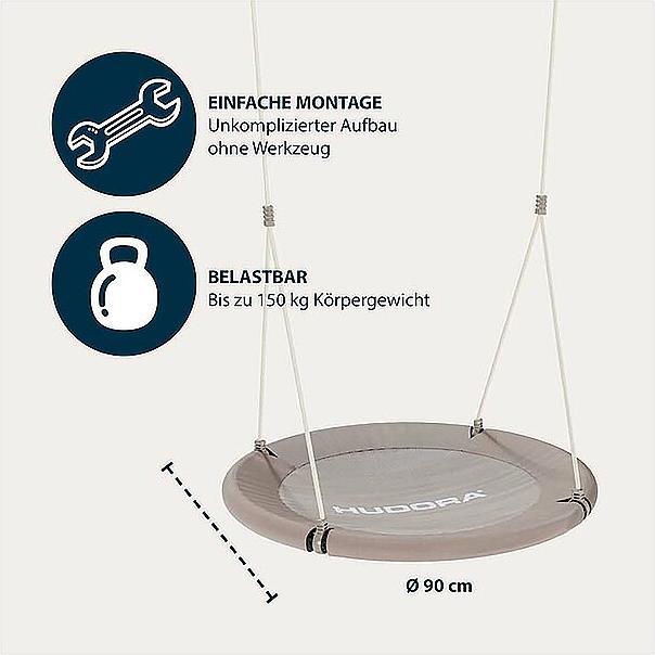 Productafbeelding Hudora Nest Swing Lounge 110 cm, Zand