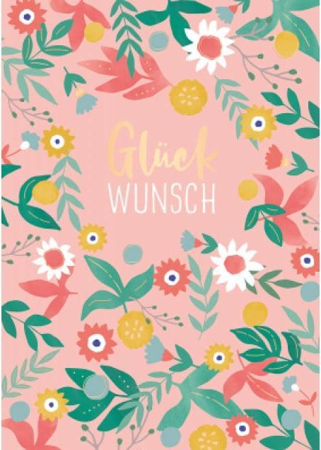 Grusskarte Glückwunsch - Maxi Card A4 (1 Stk.)