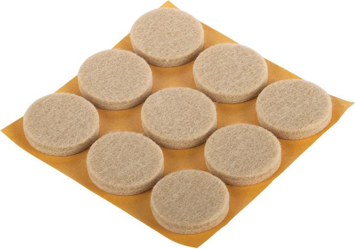 Fix-o-moll Parquet glides 5 mm / Ø 28 mm 9 x (Parquet floor gliders, 9 Piece)