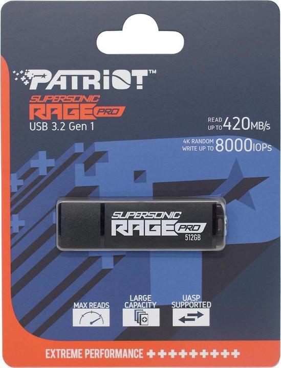 Produktbild Patriot Supersonic RAGE Pro - USB-Flash-Laufwerk (512 GB, USB-A)
