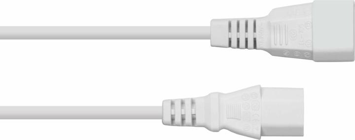 Actual product image Kabelmeister Power extension C14 to C14 white 3m (3 m, C14, C13)