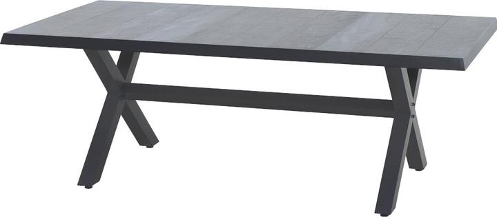 Produktbild Siena Garden Sincro Ausziehtisch 200x100cm matt anthrazit / wood-grey (200 cm)