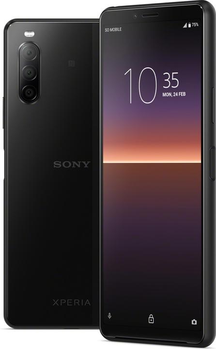 Image du produit Sony Xperia 10 II (128 Go, Noir, 6", Double SIM hybride, 12 Mpx, 4G)
