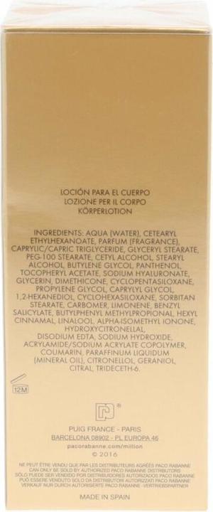 Image du produit Paco Rabanne Lady Million (Crème pour le corps, 200 ml)