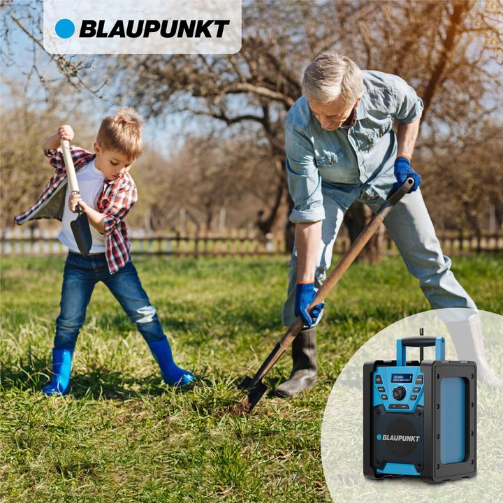 Actual product image Blaupunkt Construction site radio with DAB+ and rechargeable battery | BSR 300 (DAB+, VHF, Bluetooth)