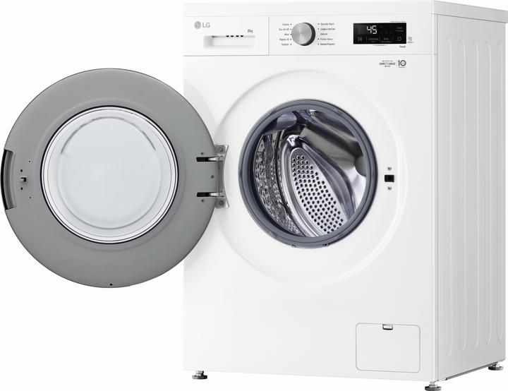 Actual product image LG F4NX1008NWK 8 Kg Washing Machine Class A (8 kg, Left)