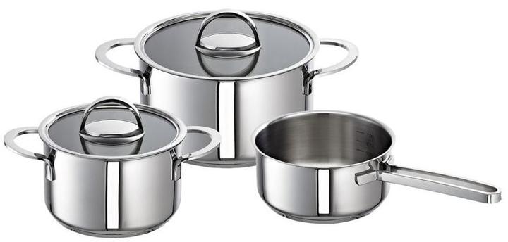 Produktbild Schulte-Ufer SUS Edelstahl Topfset Mabel mit Stieltopf (20 cm, Pfannenset + Topfset, Edelstahl)