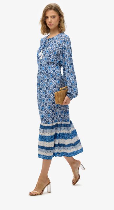 Produktbild Superdry Langärmeliges Midikleid mit Print (10)