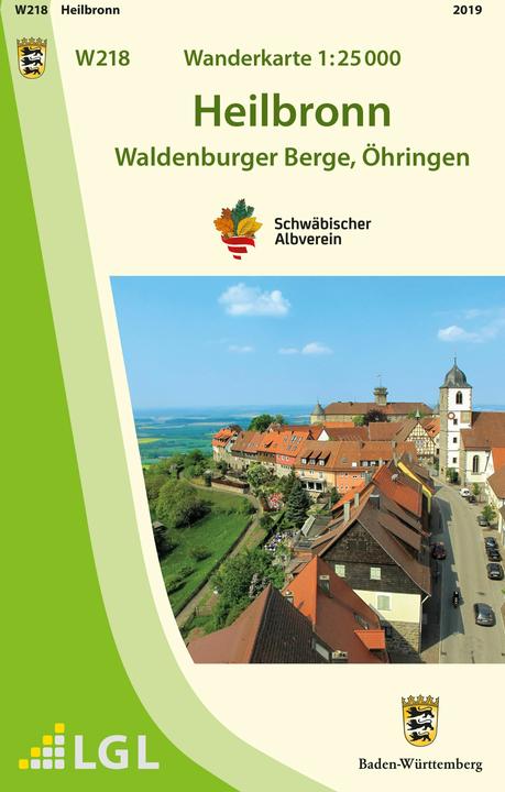 Produktbild Topographische Wanderkarte Baden-Württemberg Heilbronn