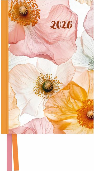 Produktbild Bright Flowers Taschenkalender 2026 - Blumen-Design - Terminplaner mit Wochenkalendarium - Format (11.5 x 16.5 cm, Harter Einband, Deutsch)
