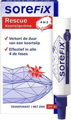 Actual product image Sorefix Rescue Cold Sore Cream By