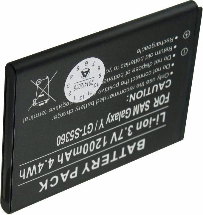 Actual product image Samsung Akku Galaxy Y Akku, GT-S5360, EB454357VU