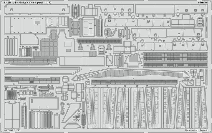 Produktbild Eduard USS Nimitz CVN-68 part 4 1/350 TRUMPETER
