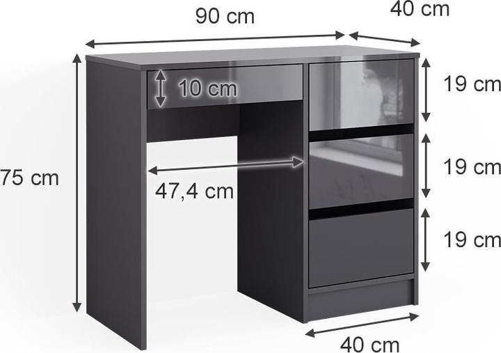 Actual product image Vicco Sherry (90 x 75 x 40 cm)