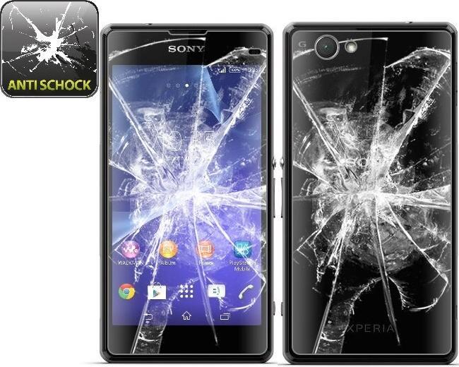 Produktbild Protectorking 6x Panzerfolie Anti-Shock HD Klar (6 Stück, Sony Xperia Z1 Compact)