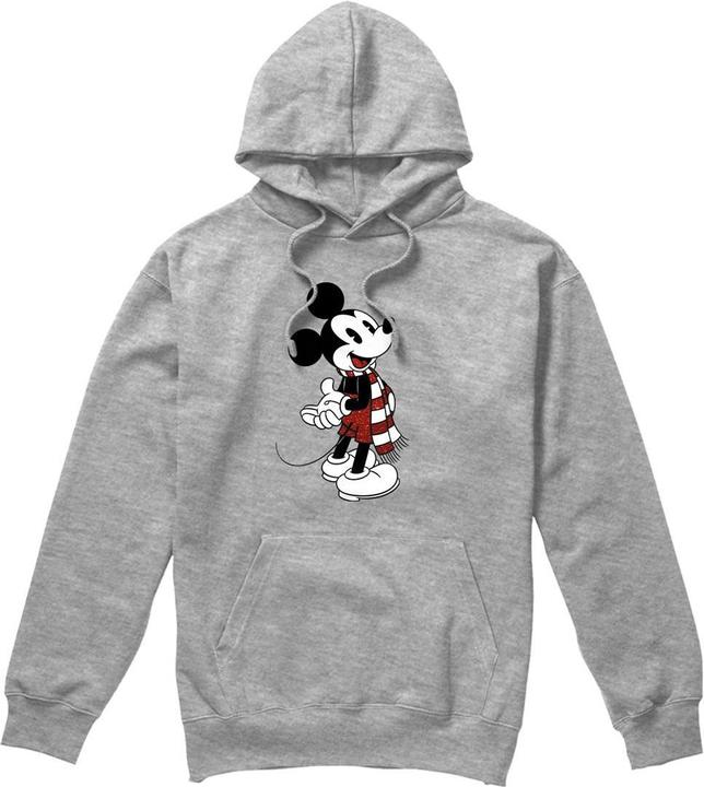 Actual product image Disney Mens Mickey Mouse Scarf Christmas Hoodie (XL)