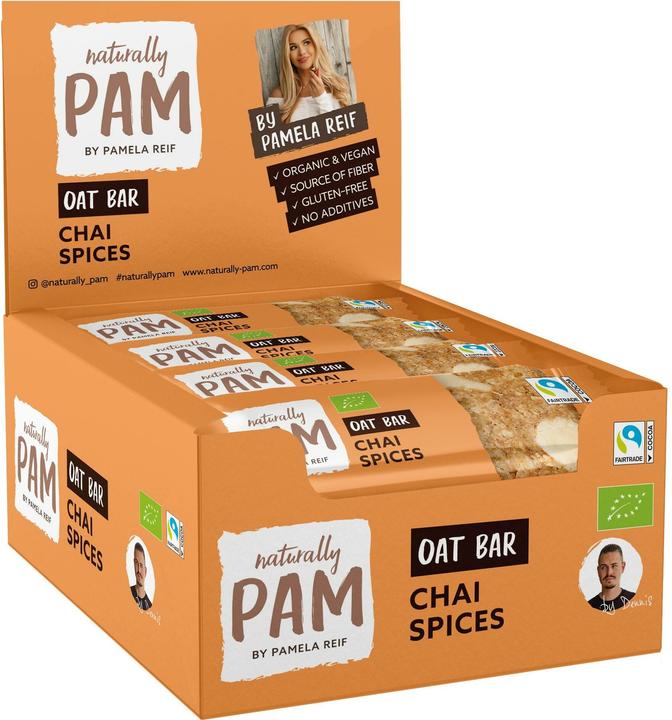 Actual product image Naturally Pam Riegel Bio Oat Bar – Chai Spices 12 x 40 g (480 g)