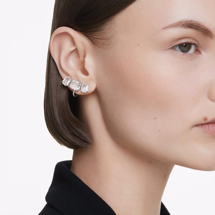 Produktbild Swarovski Millenia Ohrclips Oktagon Schliff Weiss (Swarovski Metall)