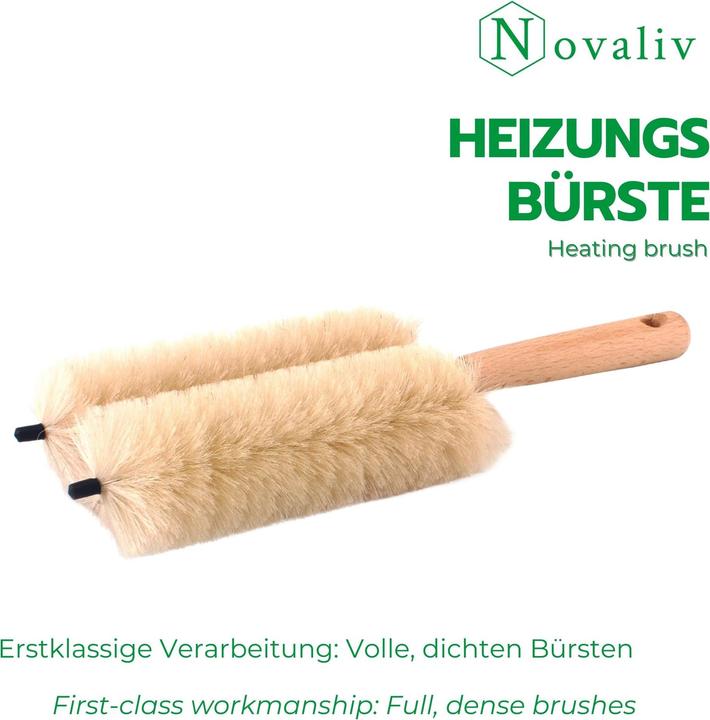 Actual product image Novaliv 3X Jalousienbürste Jalousien Rolladenbürste Rollo Reinigungsbürste 29x8x5cm IDEAL auch als H (1 pcs.)