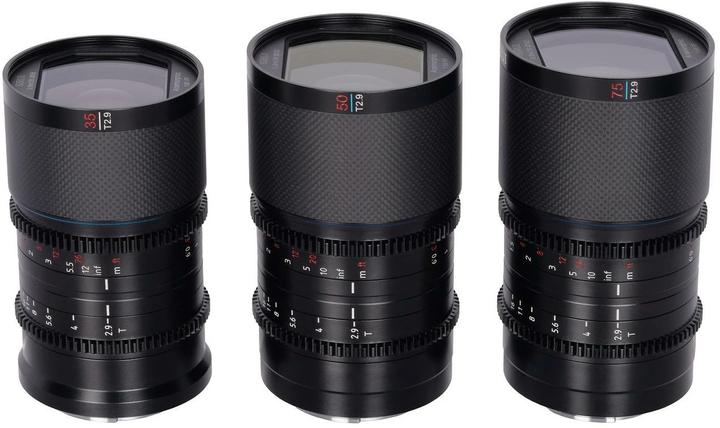Produktbild Sirui Sniper Set AS-3S-ZB 23mm, 33mm & 56mm F1.2 APSC Auto-Focus Lens Kit (Nikon Z-Mount, Black, Carbon Fi (Nikon Z, APS-C / DX)