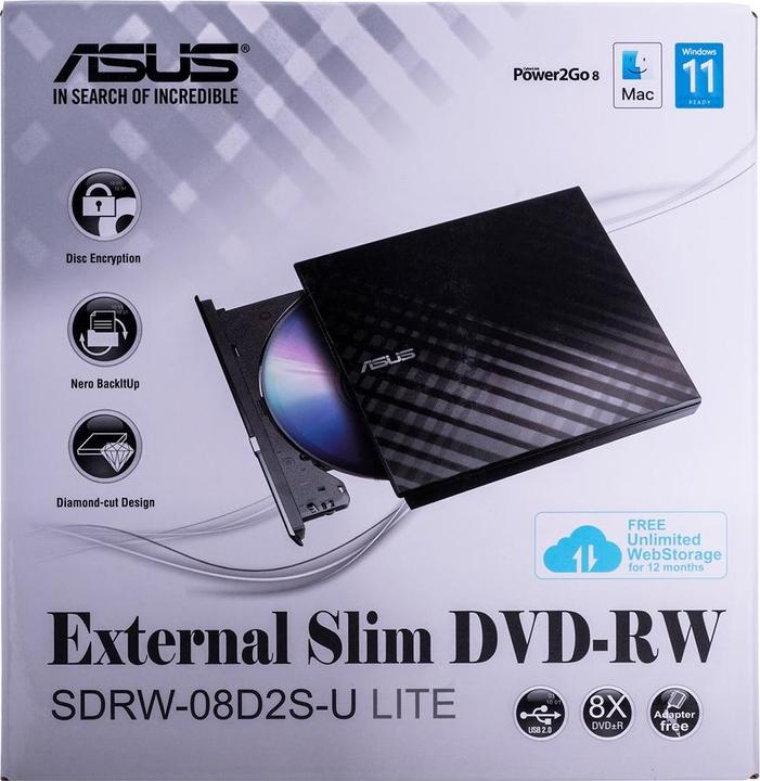 Produktbild ASUS SDRW-08D2S-U Lite (DVD Brenner)