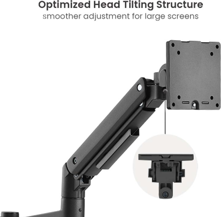 Actual product image Wiltec Monitor mount desk up to 20kg Monitor mount VESA flat & curved